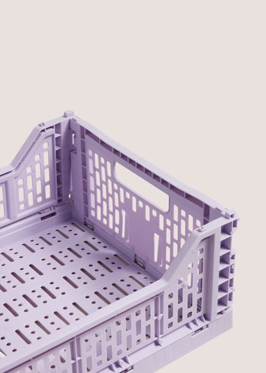 Purple Collapsible Crate (38.5cm x 30cm)