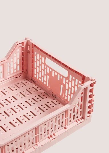 Pink Collapsible Crate (38.5cm x 30cm)