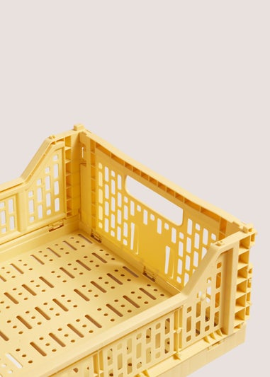 Yellow Collapsible Crate (38.5cm x 30cm)