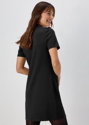 Et Vous Black Ponte Tunic Dress