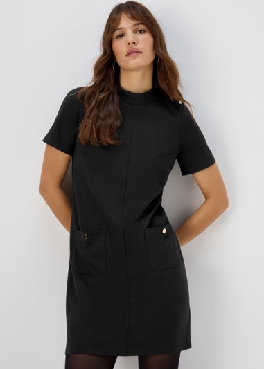 Et Vous Black Ponte Tunic Dress