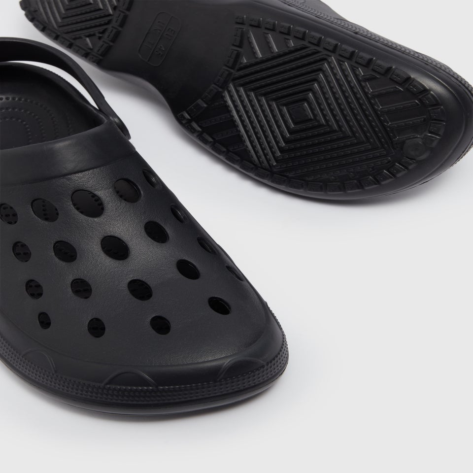 Black Basic Clogs