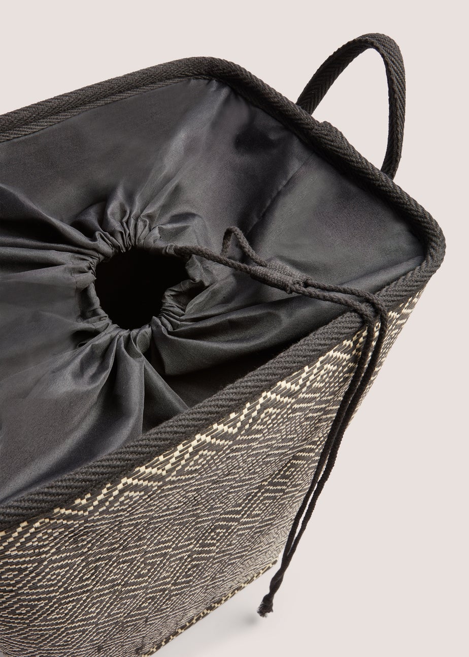 Black & Natural Laundry Rectangle ( 40x30xH55cm )