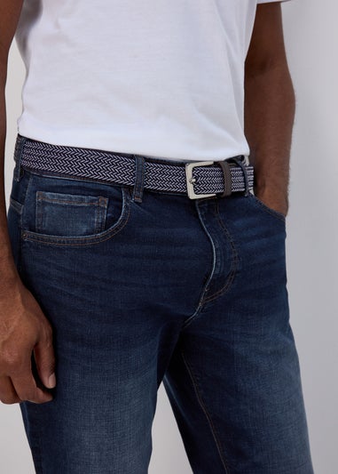 Lincoln Blue Belted Jeans
