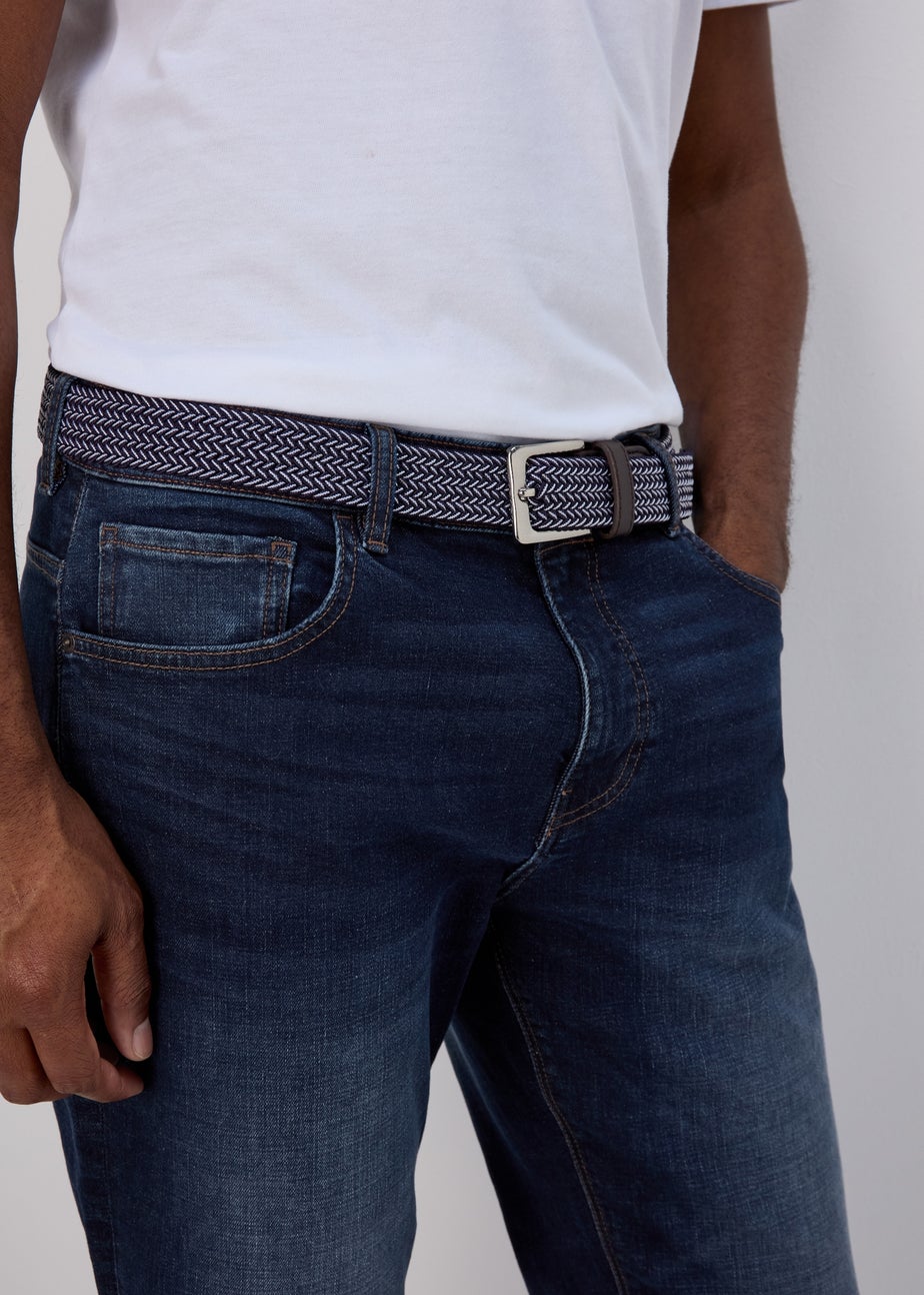 Lincoln Blue Belted Jeans