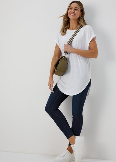 White Longline T-Shirt