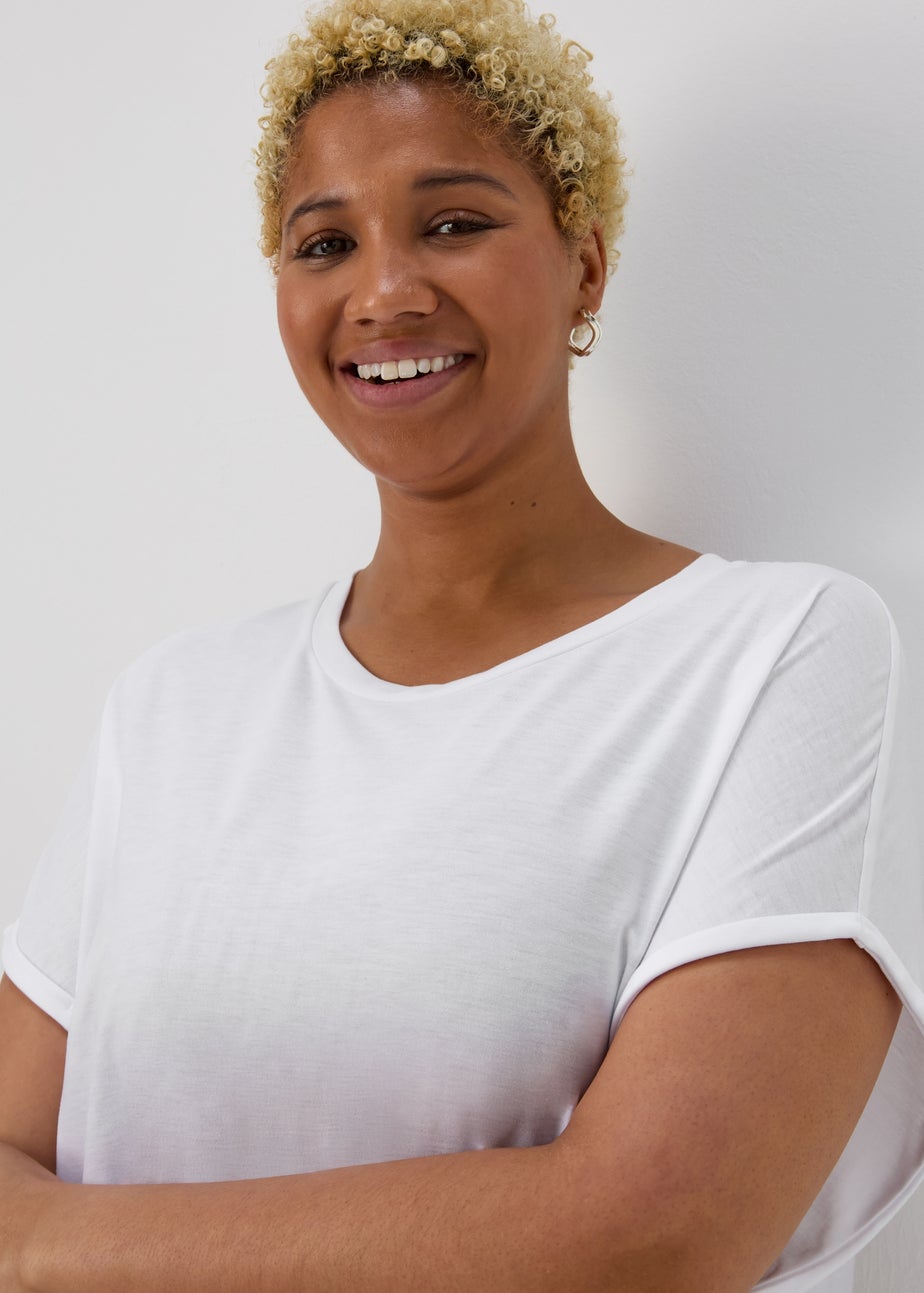 White Longline T-Shirt