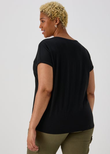 Black Leopard Star T-Shirt