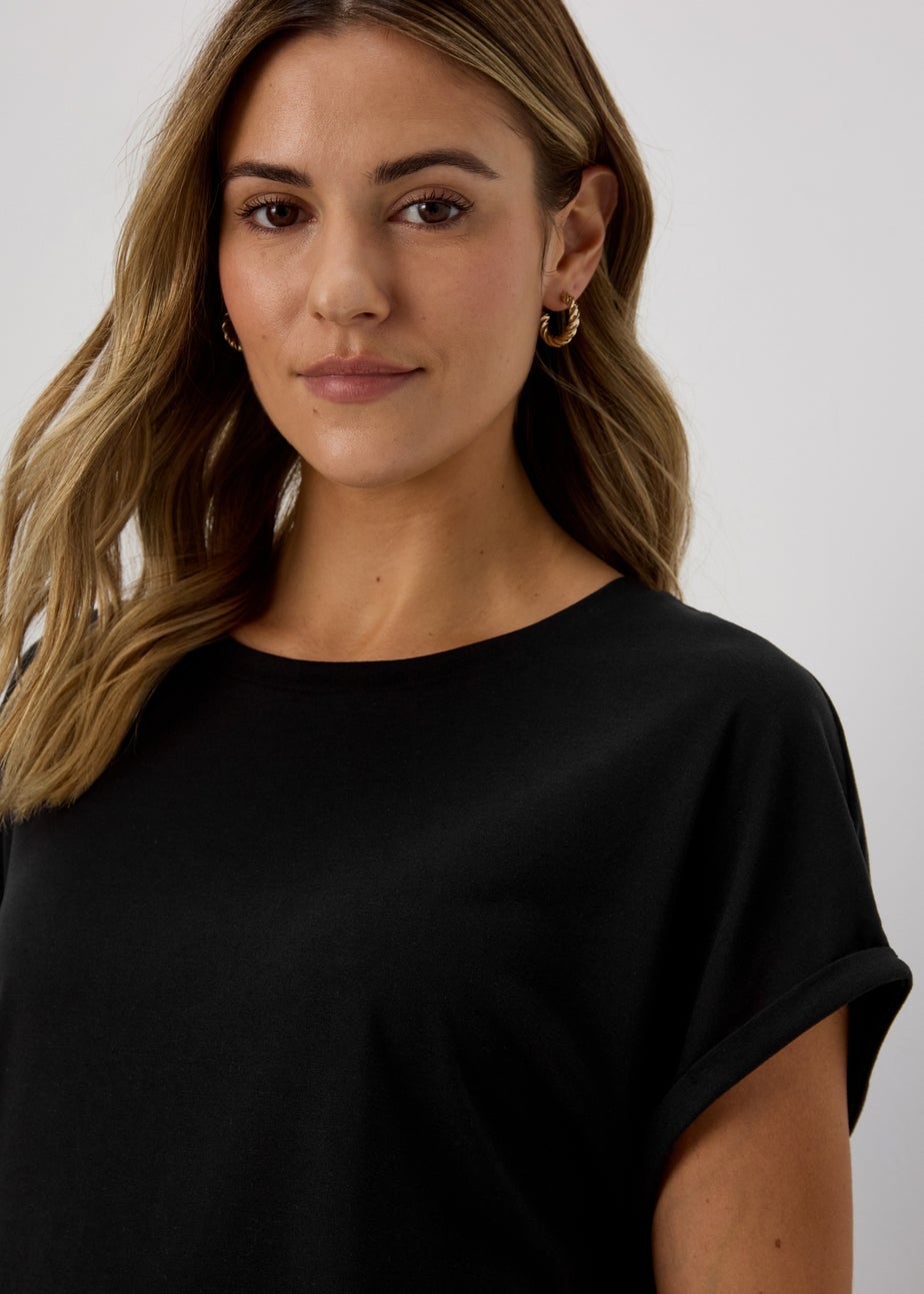 Black Longline T-Shirt