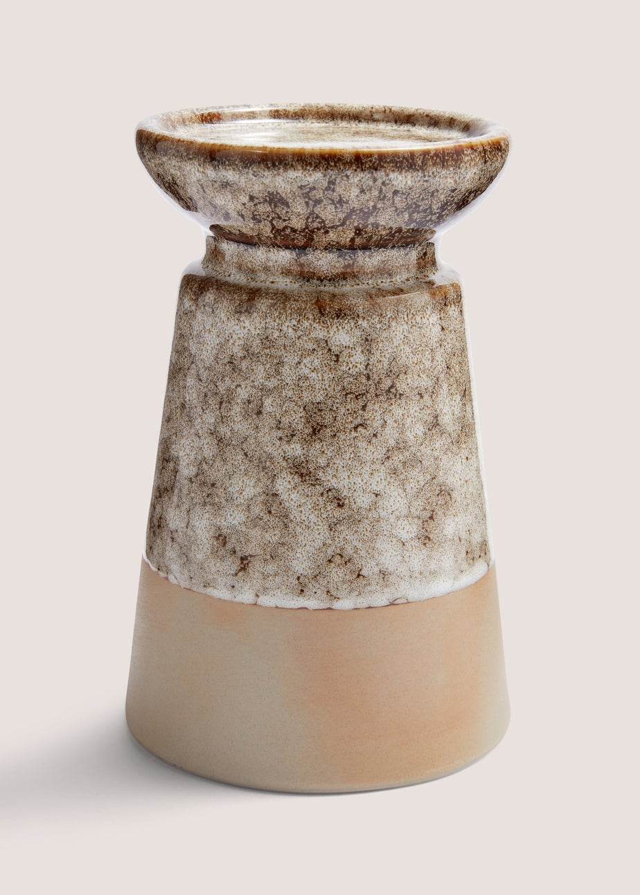 Gold Casa Speckled Candle Holder (16cm x 10cm x 10cm)