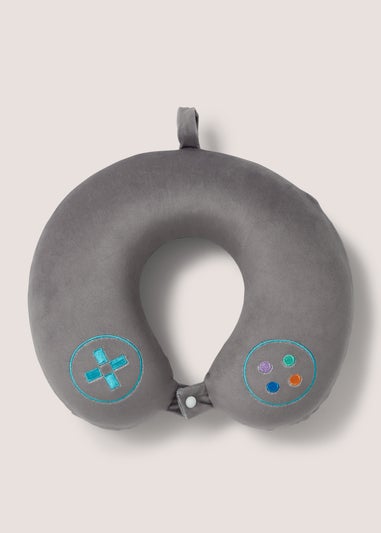 Multicoloured Gaming Travel Pillow (31cm x 29cm x 11cm)