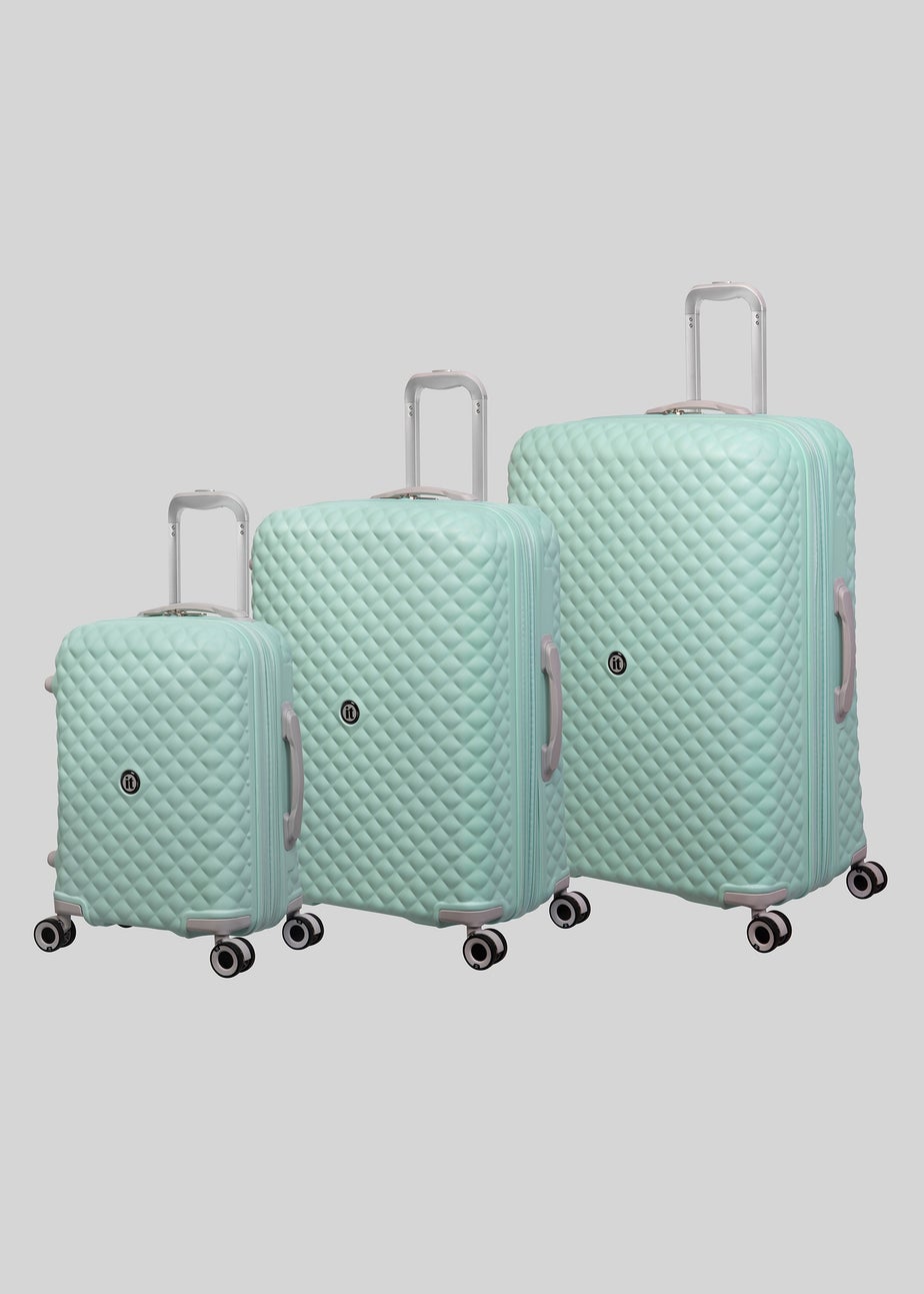 IT Luggage Mint Quilted Suitcase
