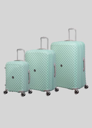 IT Luggage Mint Quilted Suitcase