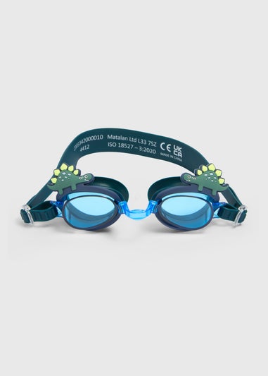 Kids Navy Dino Swimming Goggles