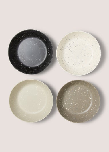 Outdoor 4 Pack Terrazzo Bowls