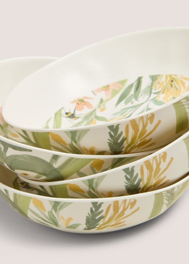 Outdoor 4 Pack Retreat Bowls (19cm x 19cm x 5.2cm)