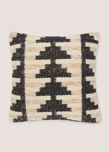 Neutral Woven Casa Geometric Cushion (43cm x 43cm)