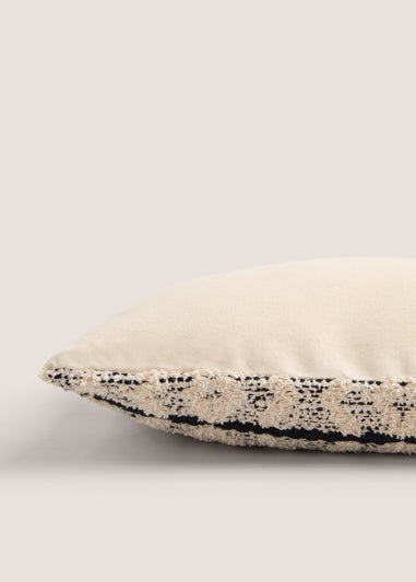 Neutral Woven Casa Geometric Cushion (30cm x 50cm)