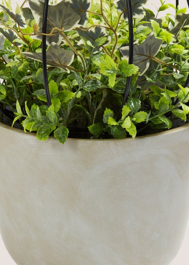 Green Arrangement in Cement Pot (35cm x 35cm x 48.5cm)