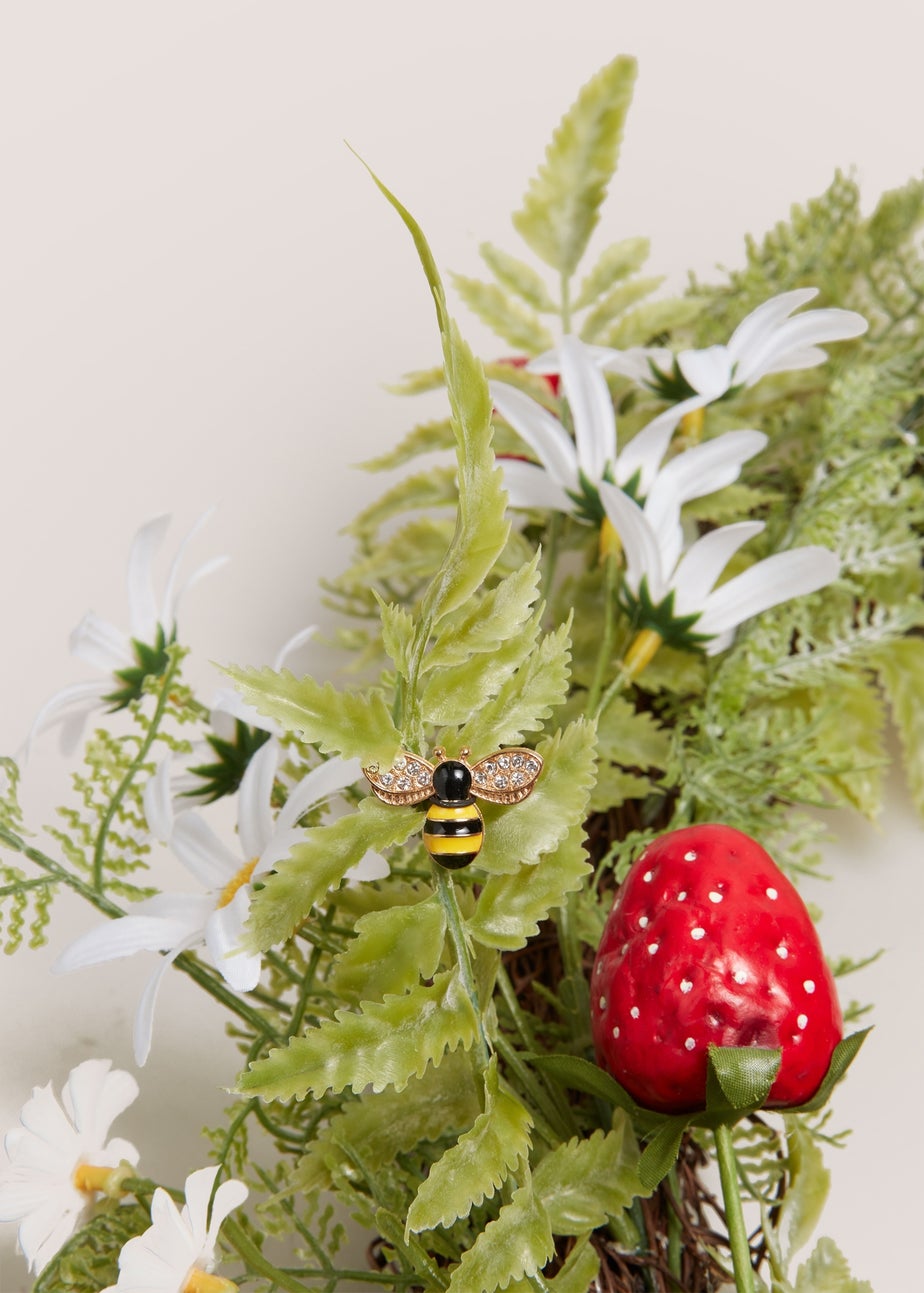 Green Strawberry Wreath (51cm x 51cm x 10cm)