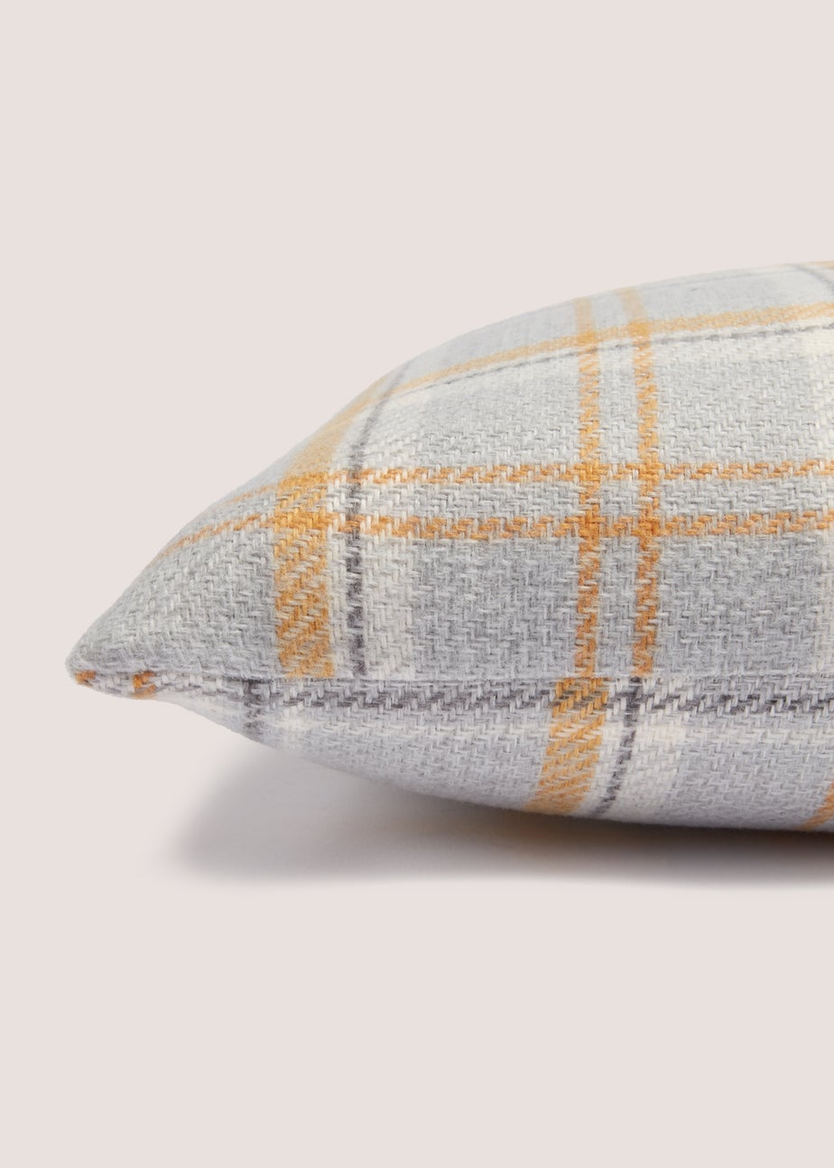 Yellow Cottage Check Cushion