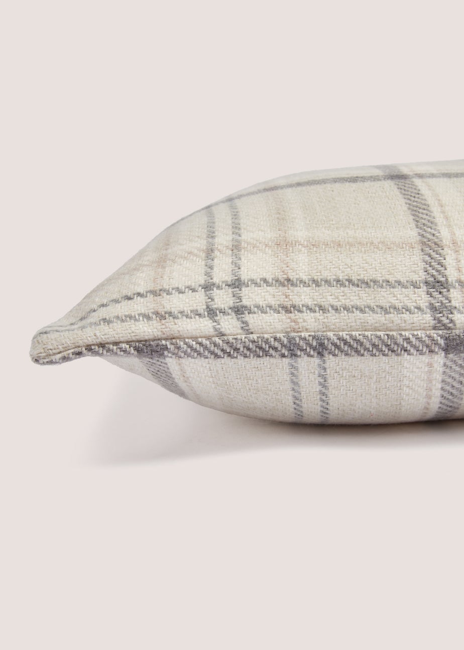 Neutral Cottage Check Cushion
