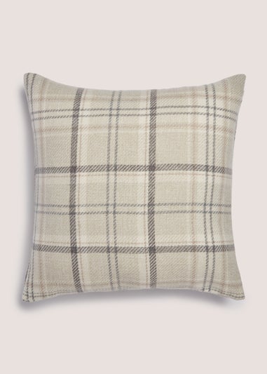 Neutral Cottage Check Cushion