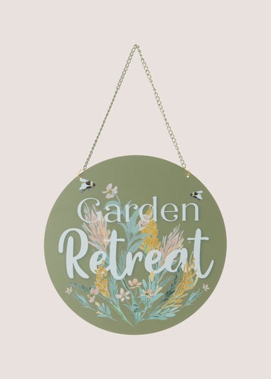 Outdoor Retreat Sign ( 20x20x1cm )
