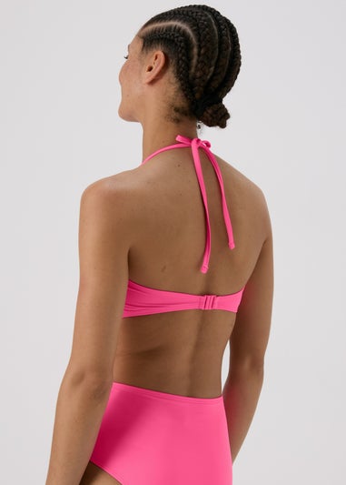 Pink Plain Bandeau Top
