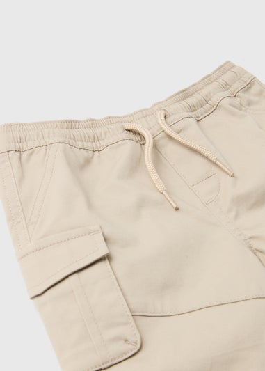 Boys Stone Twill Cargo Shorts