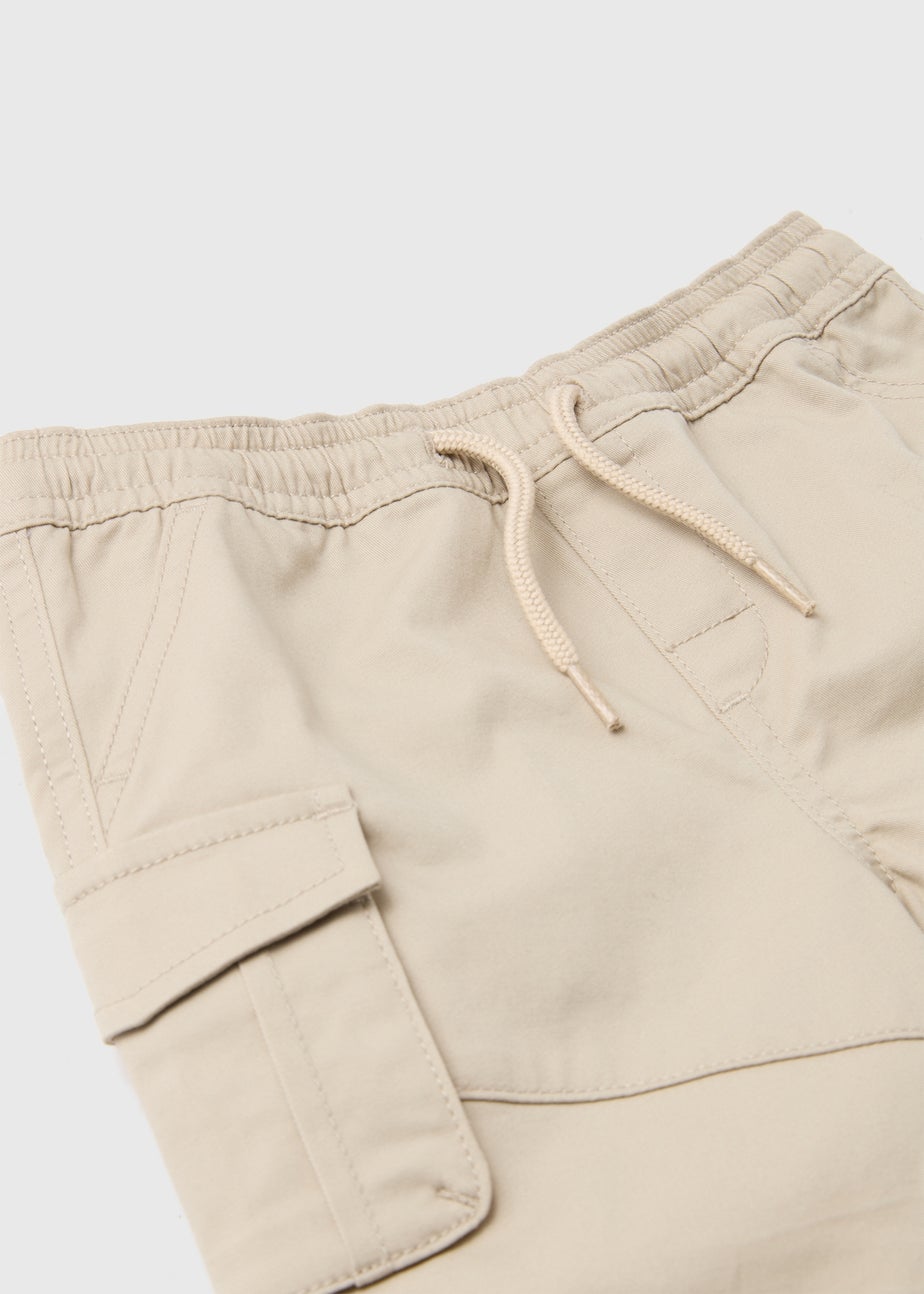 Boys Stone Twill Cargo Shorts