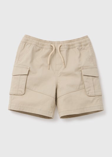 Boys Stone Twill Cargo Shorts