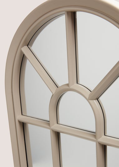 Outdoor Cream Plastic Mirror Arch (70cm x 35.5cm x 2.5cm)