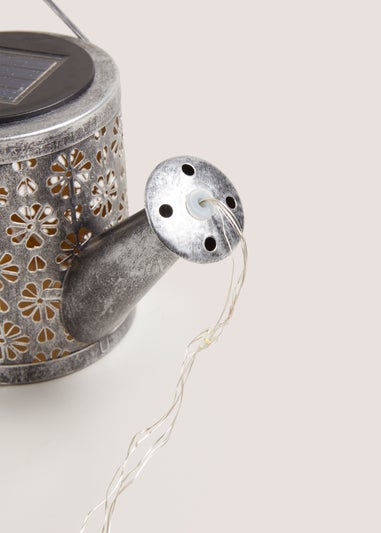 Grey Solar Watering Can (10cm x 23cm x 11.2cm)