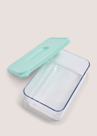 Aqua Single Lunch Box (18cmx12cmx8cm)