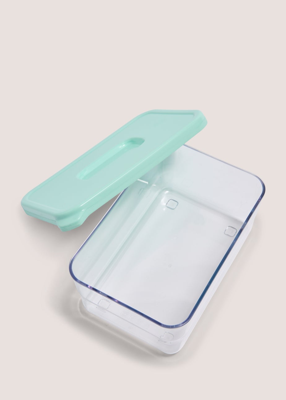 Aqua Single Lunch Box (18cmx12cmx8cm)