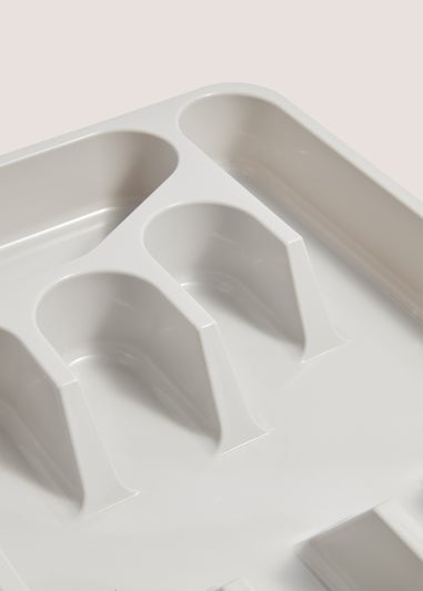 Grey Cutlery Tray (33.5cm x 26.5cm x 5cm)