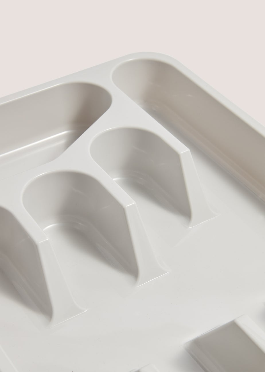 Grey Cutlery Tray (33.5cm x 26.5cm x 5cm)