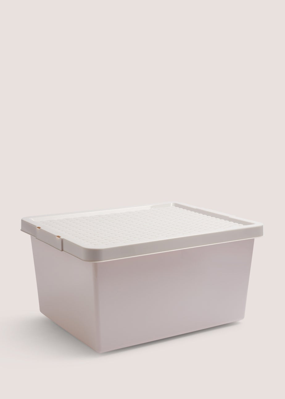 Grey Rattan Box - 27 Litres