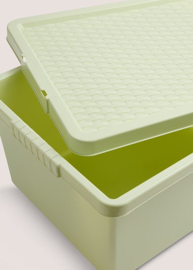 Green Storage Rattan Lid (27L)