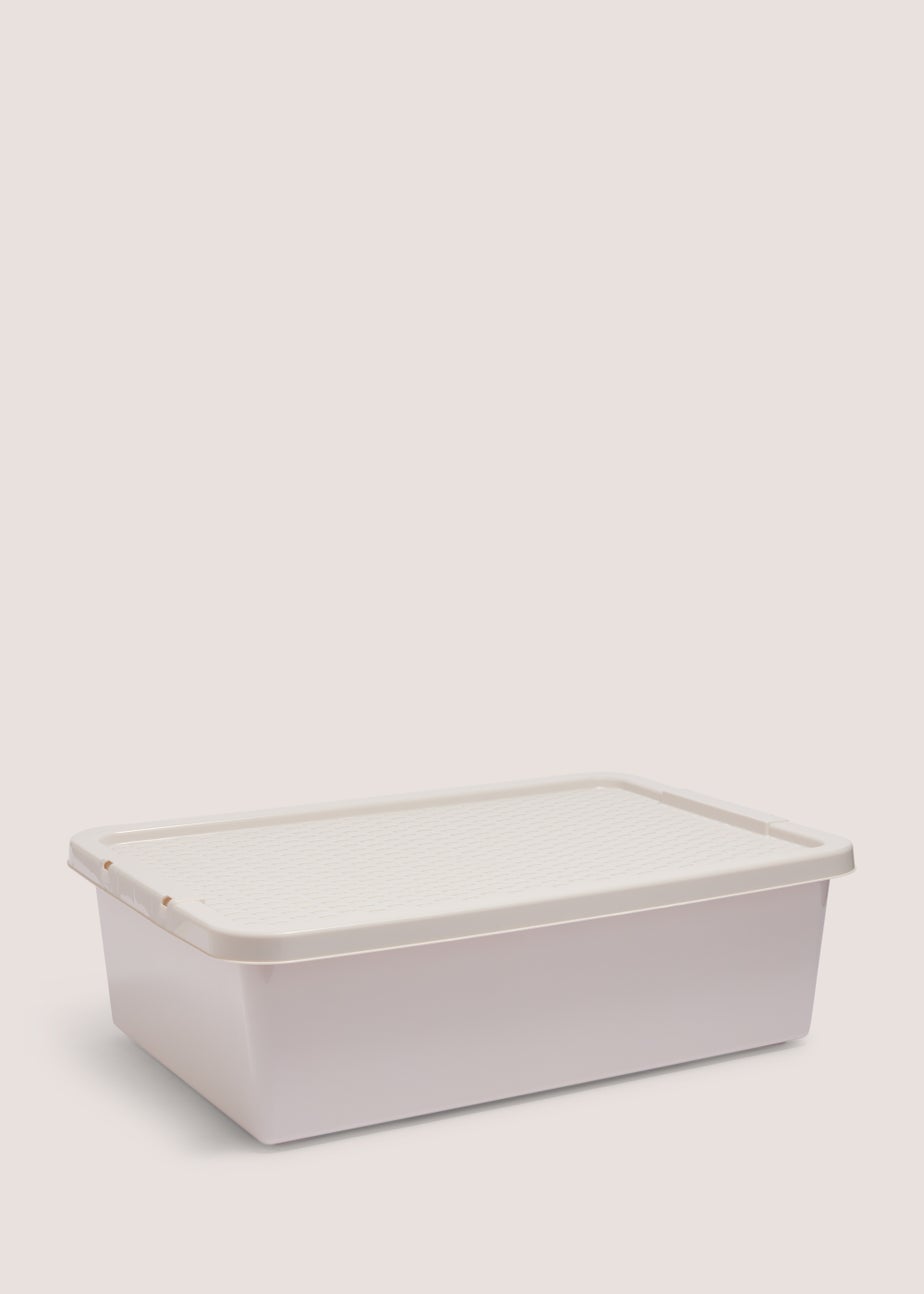 Grey Rattan Storage Box - 32 Litres