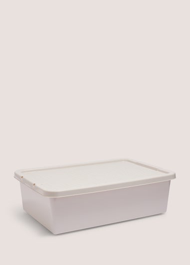 Grey Rattan Storage Box - 32 Litres