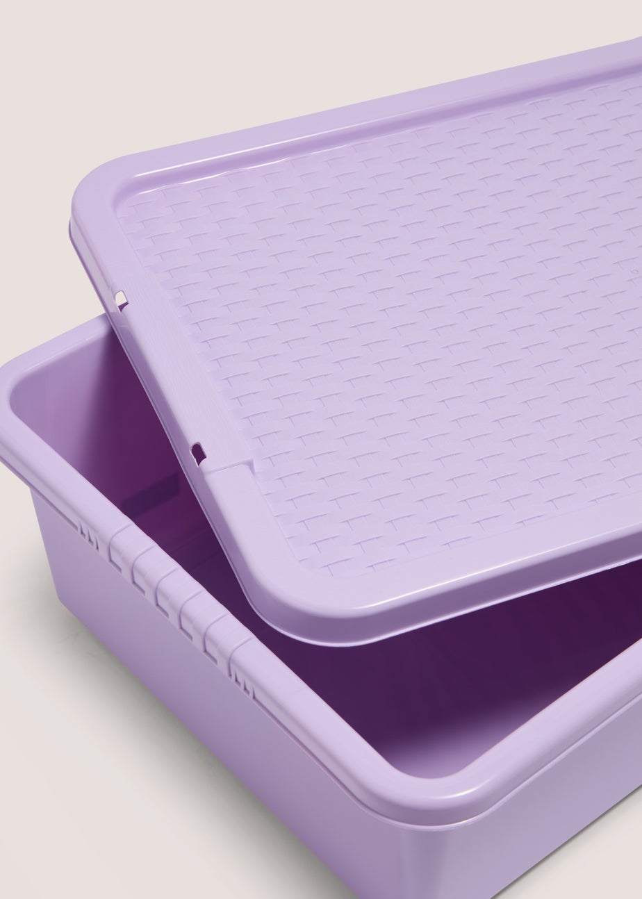 Purple Storage Rattan Lid (32L)