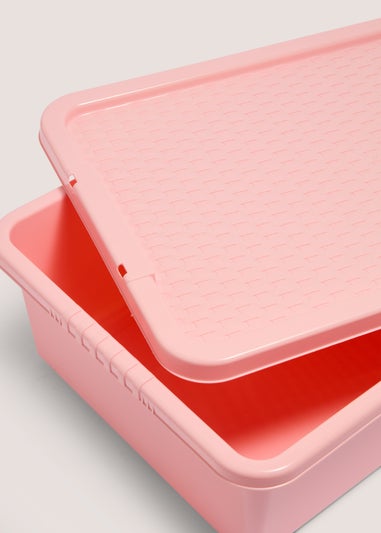 Pink Storage Rattan Lid (32L)