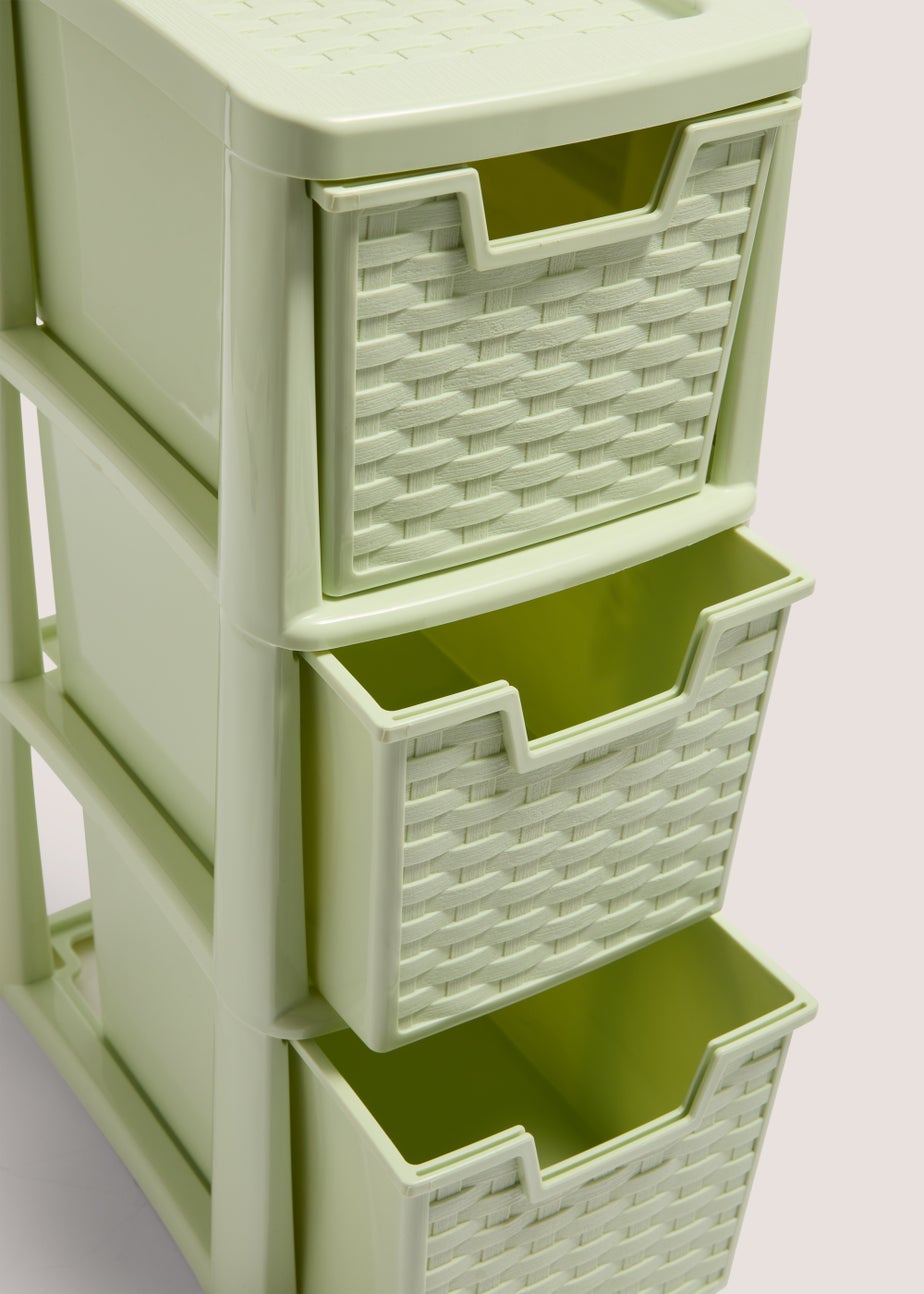 Green Small Drawers (26cm x 19cm x 48cm)