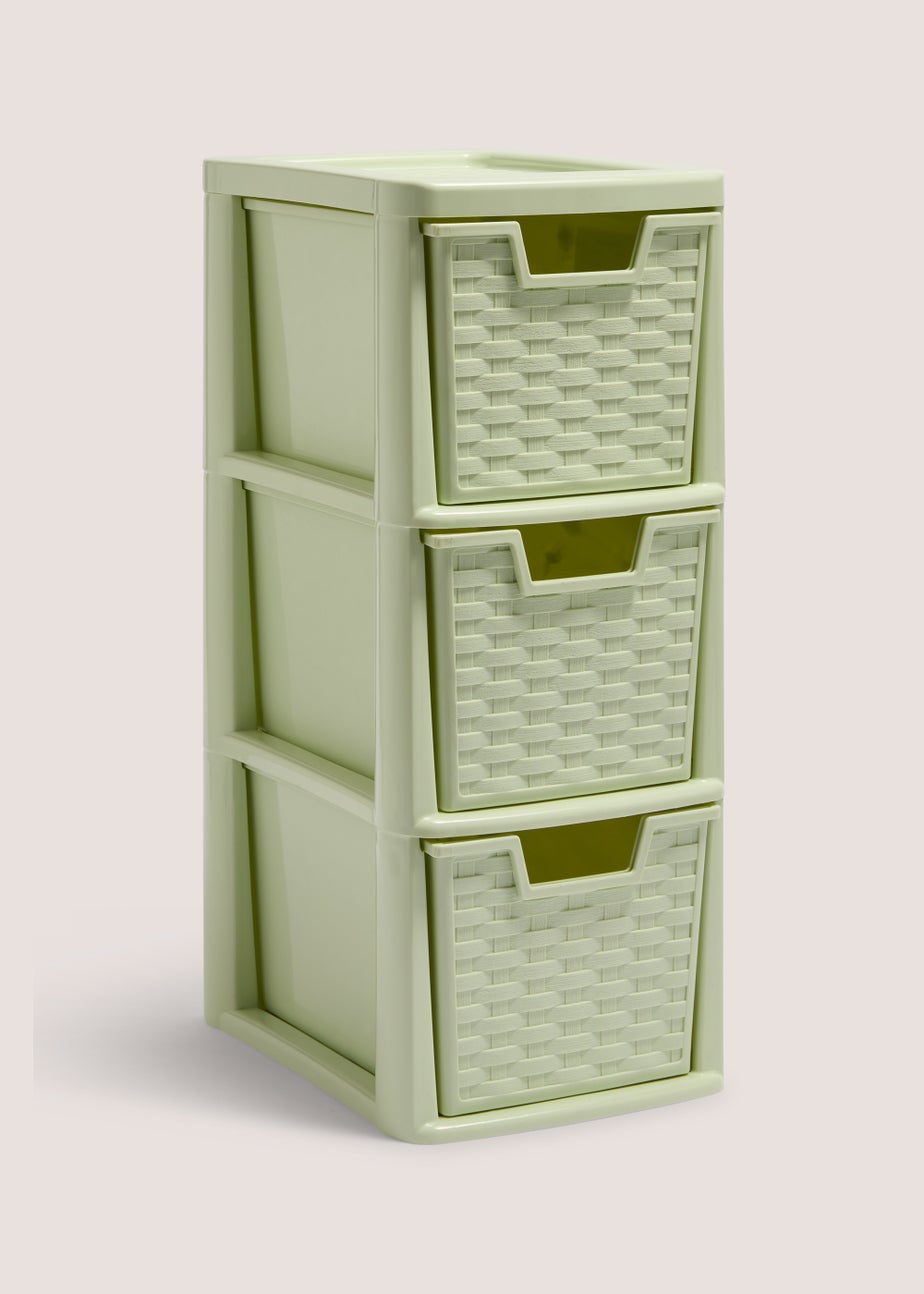 Green Small Drawers (26cm x 19cm x 48cm)