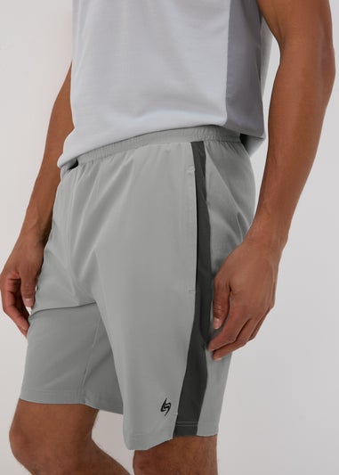 Souluxe Woven Pique Shorts Grey