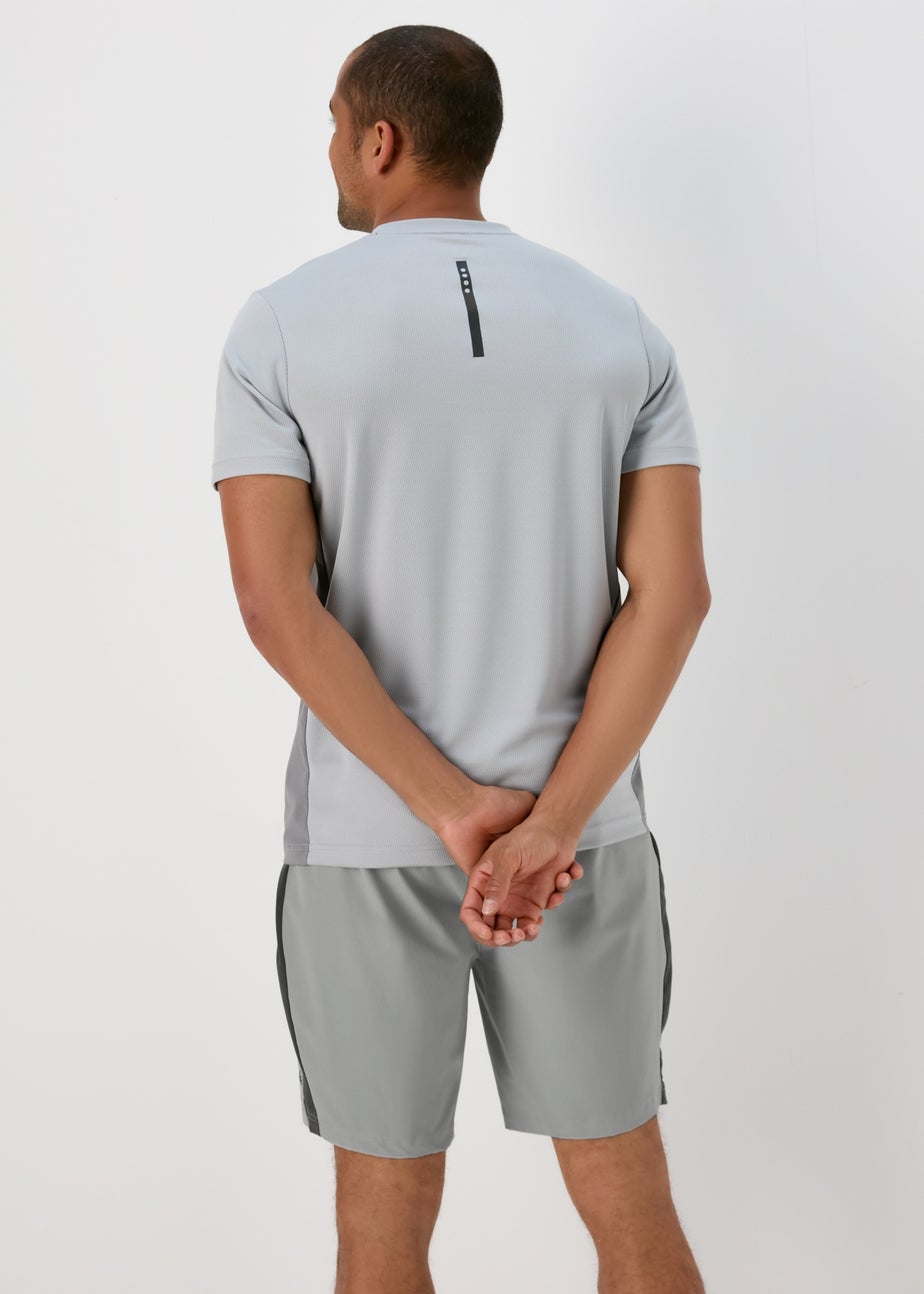 Souluxe Woven Pique Shorts Grey