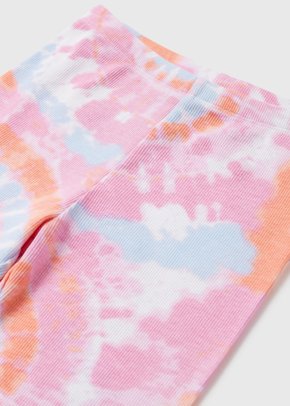 Girls Pink Tie Dye Shorts (7-13yrs)