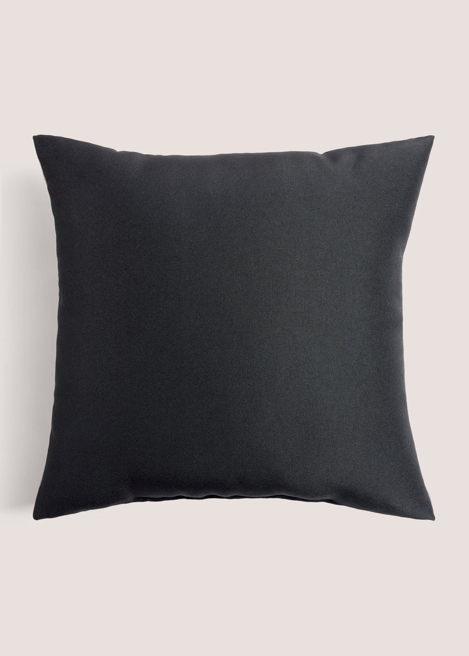 Black Casa Reversible Outdoor Cushion (40cm x 40cm)
